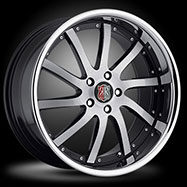 RW Series - RW4 Brushed Black with Chrome Lip